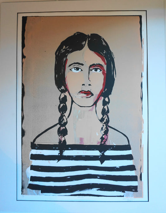 Penelope mono silkscreen print